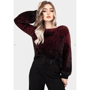 DISTURBIA Maple Tie Dye Ombre knit sweater